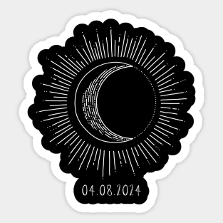 Totality 04.08.2024 April 8, 2024 Solar Eclipse Sticker